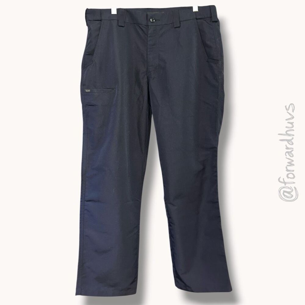5.11 Tactical Navy Duty Pants Mens 36x30 Ripstop Work Uniform Pants